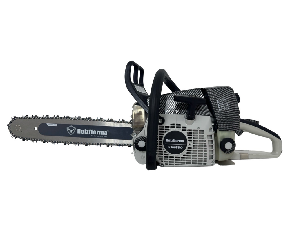 Бензопила G366PRO шина 45 см Holzfforma (59 см³., 4.6 л.с.(3.4 кВт), 18″(45 см), 3/8″, 1.6 мм., 66 звеньев)