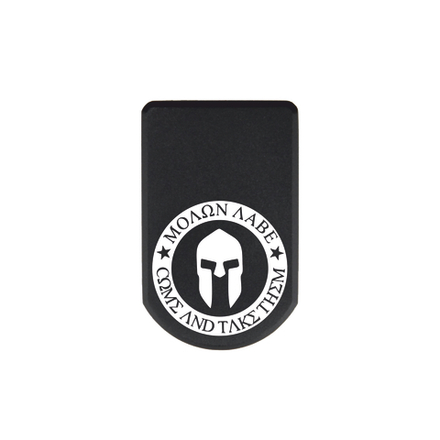 Пятка +3 патрона для магазинов Grand Power, ПЛК, CZ, Tanfoglio с гравировкой Спартанец