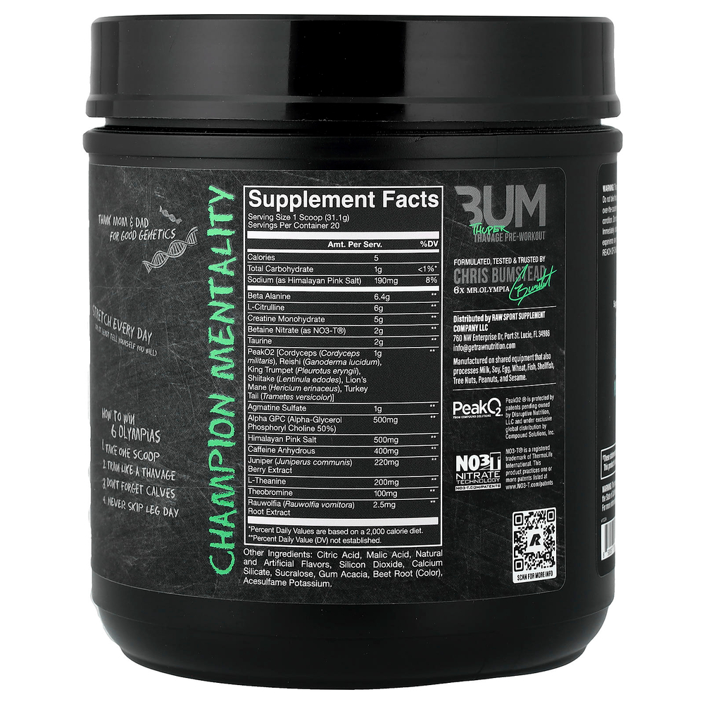 Raw Nutrition, Christopher's Tuper Secret Stuff, 622 г (21,94 унции)