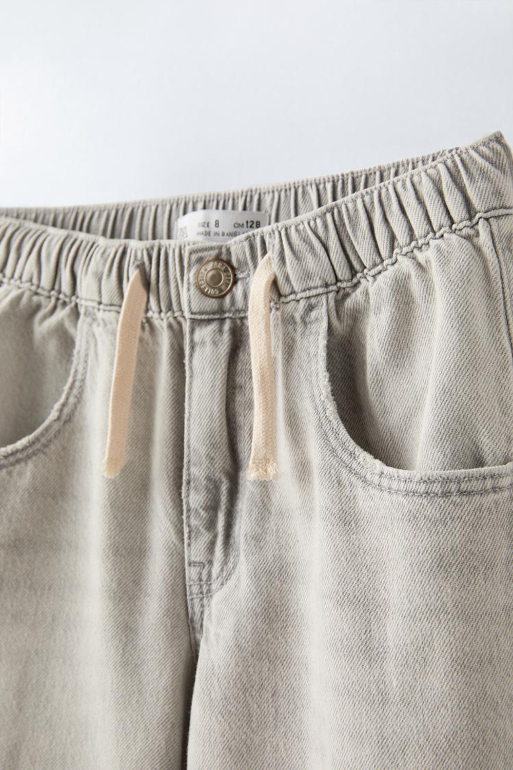 ZARA ДЖИНСЫ ШИРОКОГО КРОЯ , СЕРЫЙ