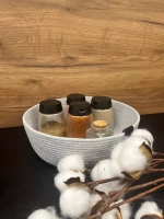 Корзинка для мелочей плетеная из хлопка