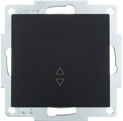 Переключатель проходной 1-кл. СП Vesna механизм черн. бархат LEZARD