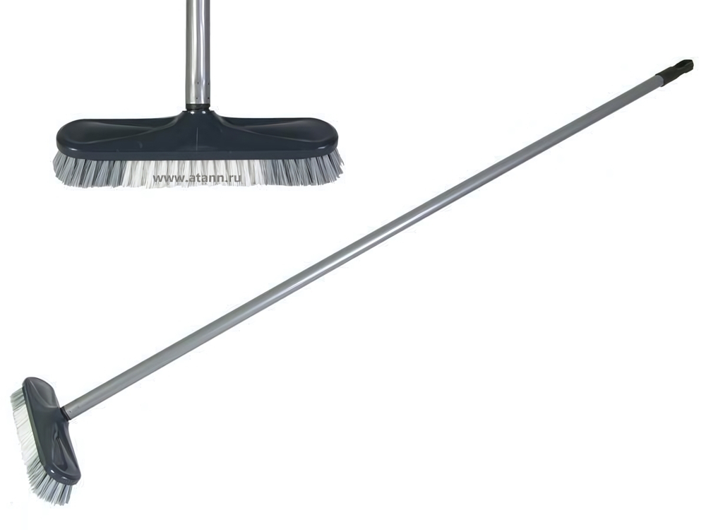 Щетка-скраббер для чистки пола "Фанго" с черенком