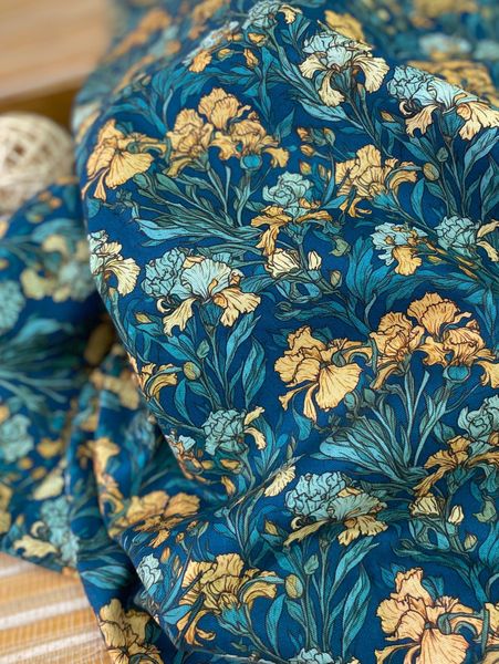ЖЕЛТЫЕ ИРИСЫ , 100% хлопок, Handmade Fabrics 2
