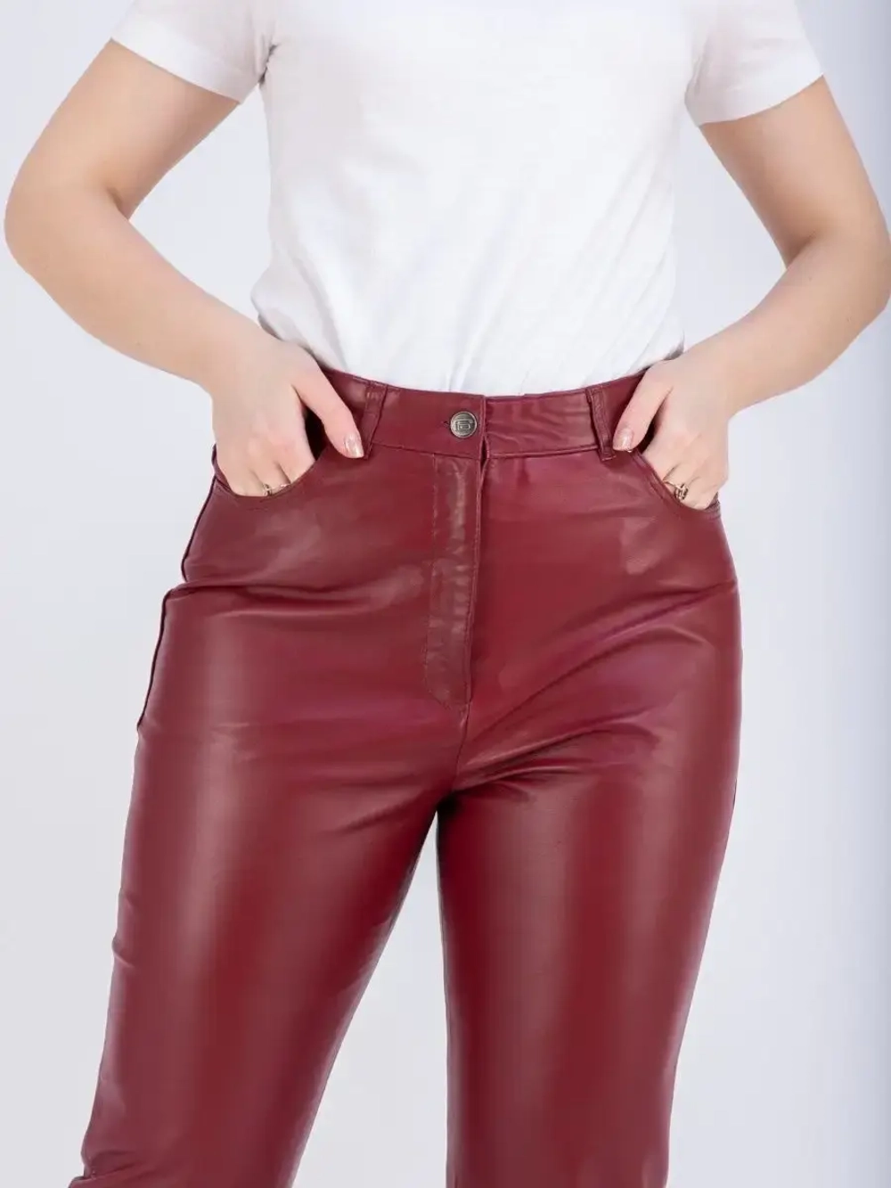 Брюки кожаные женские натуральные