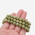 Зеленый алашаньский агат натуральный, бусины в форме шара 8,3мм