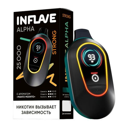 Inflave Alpha Strong Манго-мохито 25000 затяжек 20мг Hard (2% Hard)