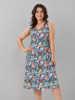 Платье П-012/треугольники-сиреневые