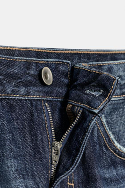 ZARA ДЖИНСЫ TRF ПРЯМОГО КРОЯ С НИЗКОЙ ПОСАДКОЙ, МОРСКОЙ СИНИ