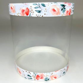 Шляпная упаковка РОЗЫ д. 12 см высота 12 см.