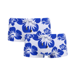 Мужские плавки боксеры бело-голубые Набор 2 штуки Superbody SB52474