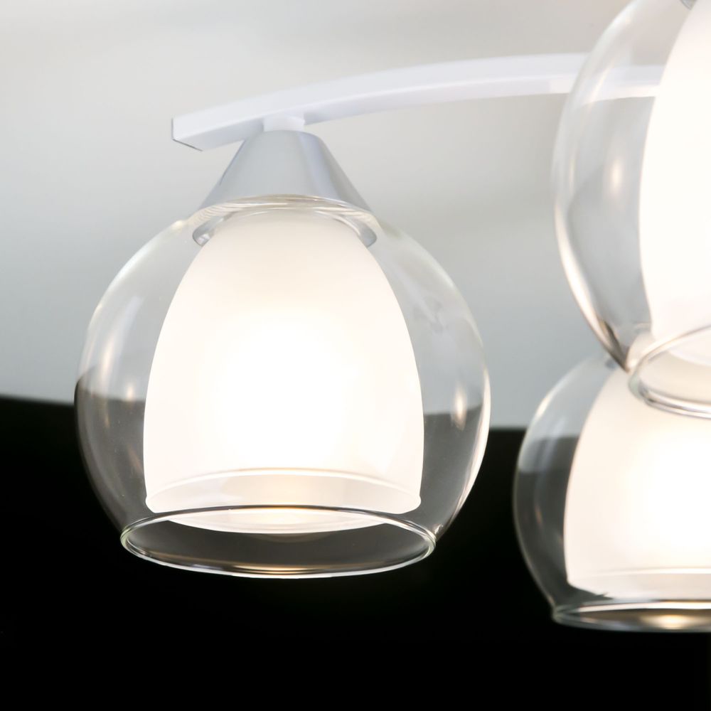 Citilux Кристи CL152150 Люстра потолочная Белая Хром