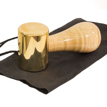 Киянка ПЕТРОГРАДЪ, латунная, модель 'Mushkel', размер бойка - D38мм*53мм