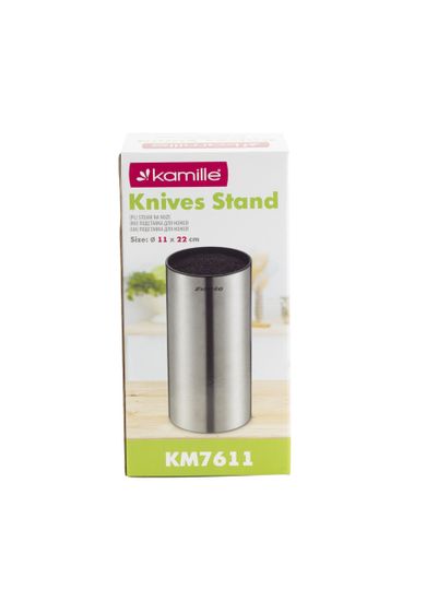 Подставка для ножей Kamille KM-7611 из нержавеющей стали