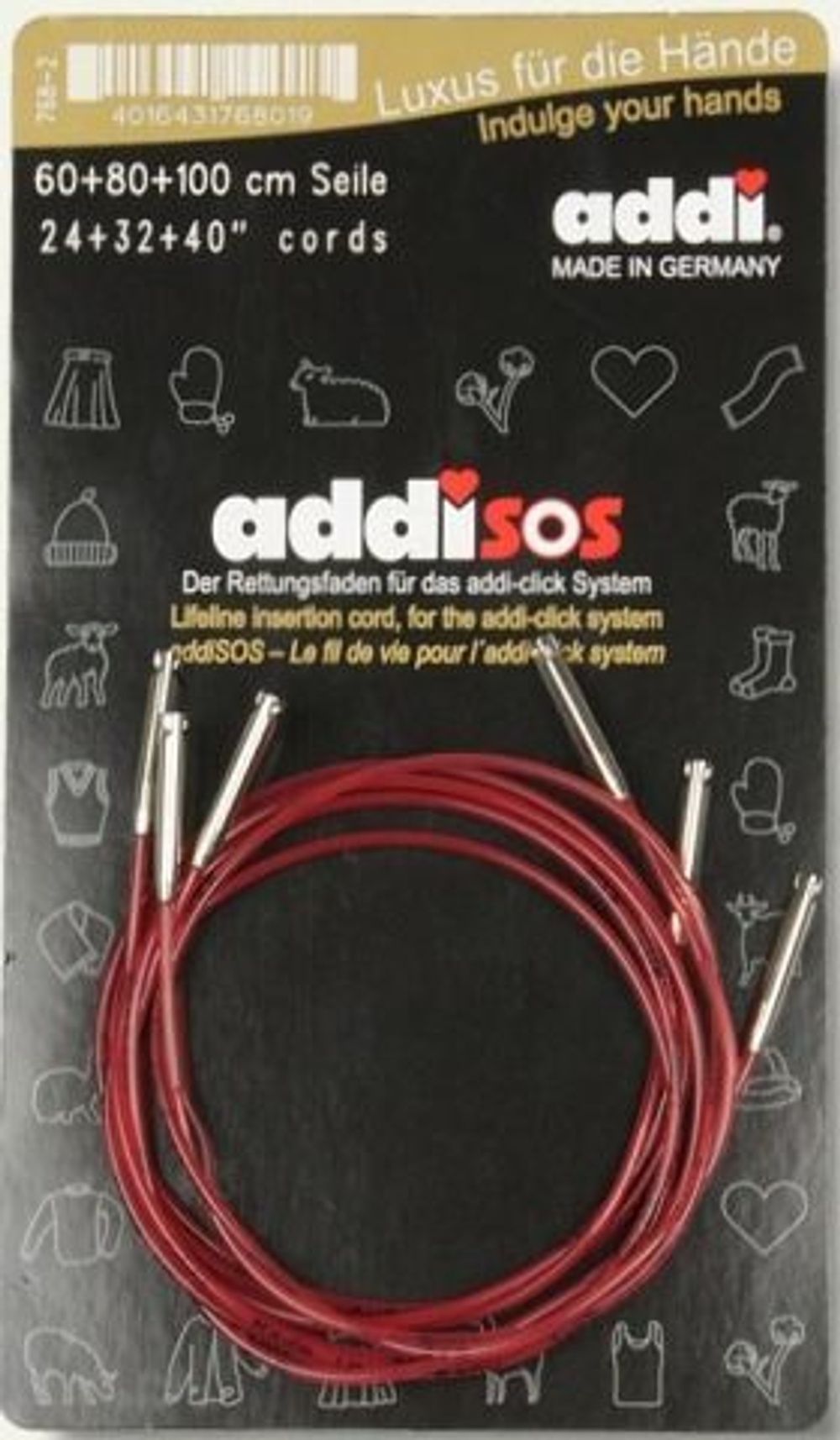 Набор лесок addiSOS, длина 60, 80 и 100 см для системы addiClick