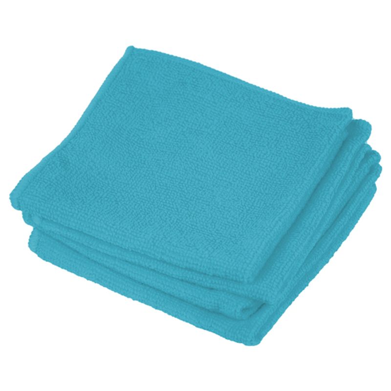 Салфетка Горница микрофибра, голубая 30*30 см, 180 г/м2 10 шт/уп