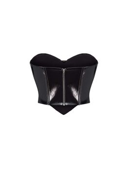 Драпированный корсетный топ с пряжкой