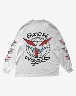 Лонгслив Sick World белый