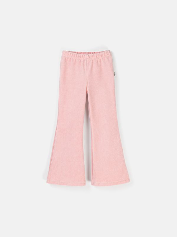 Брюки клеш из велюра 