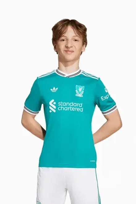 Футболка adidas Liverpool FC 25/26 3rd Junior - бирюзовый