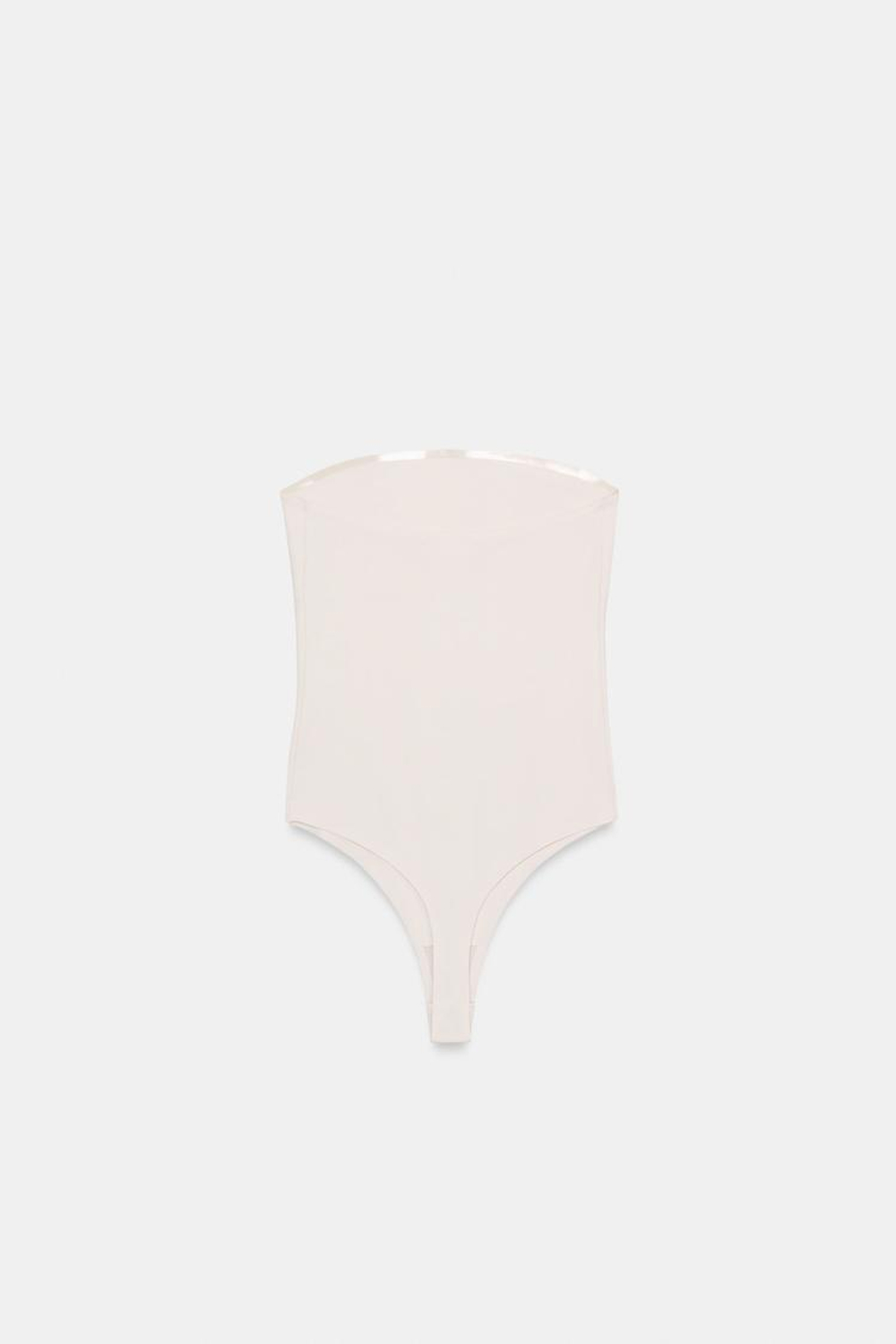 ZARA БОДИ БЕЗ БРЕТЕЛЕК, ЭКРЮ