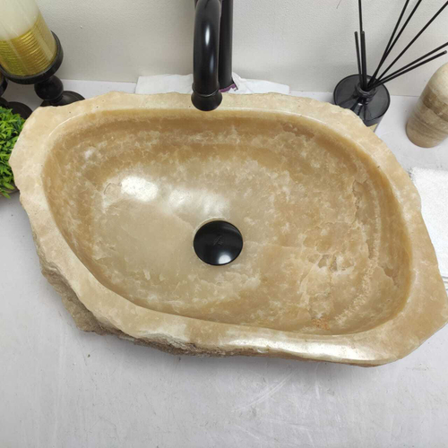 Раковина из оникса Erozy Yellow EO-60549 50*31*15