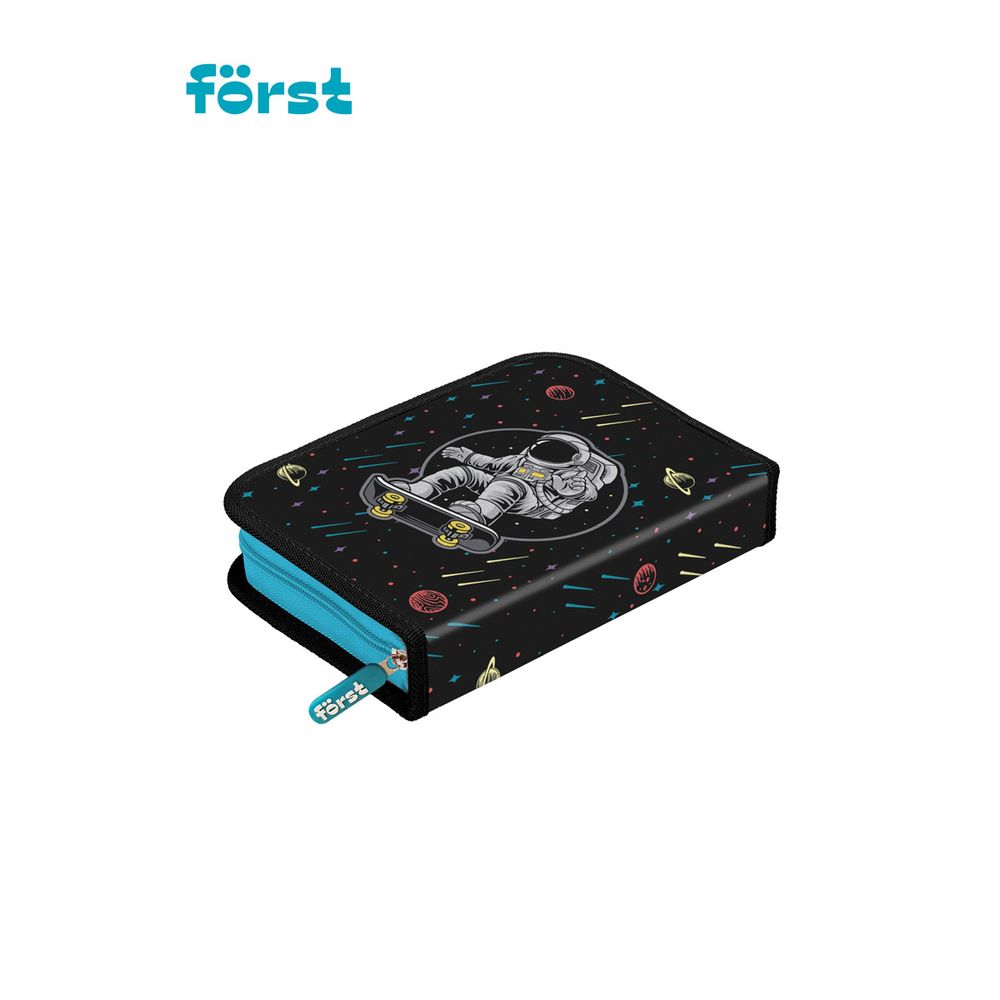 Пенал 1 отделение, 200*140*40 Först "Outer space", дополнительная откидная секция, полиэстер