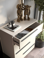 Комод SOHO для одежды, 4 ящика, цвет бежевый, габариты 80х90х40 см