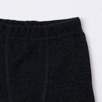 Кальсоны из термополотна "Черный меланж" с гульфиком