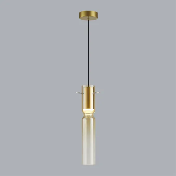 5058/5LA PENDANT ODL24 385 золотой/янтарный/металл/стекло Подвес LED 5W 3000K SCROW