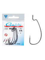 Крючки офсетные Gamakatsu Worm OFFSET EWG HOOKS BLACK размер 1/0 (упк.6шт.)