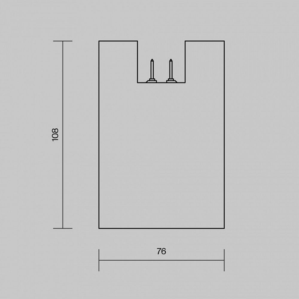 Накладной светильник Maytoni Alfa O-TR01-2-S-16WB3K