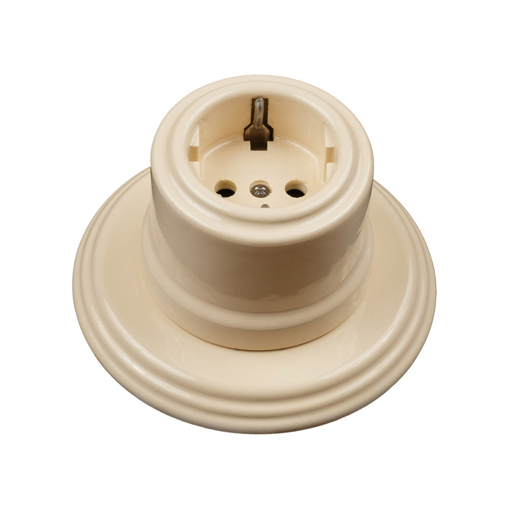 Рамка 1 постовая, керамика, цвет песочное золото BF2-610-04