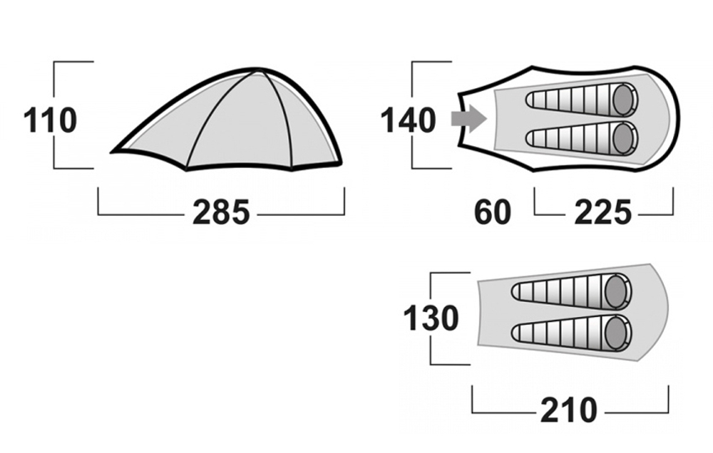 Палатка Husky Sawaj 2 Camel