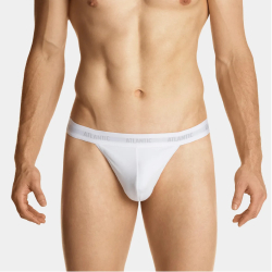 Мужские трусы стринги белые ATLANTIC String Comfort MP-1572