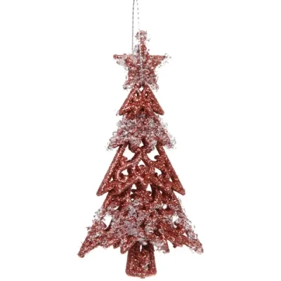 Подвеска «Сказочная ель» 14 см, Янтарь