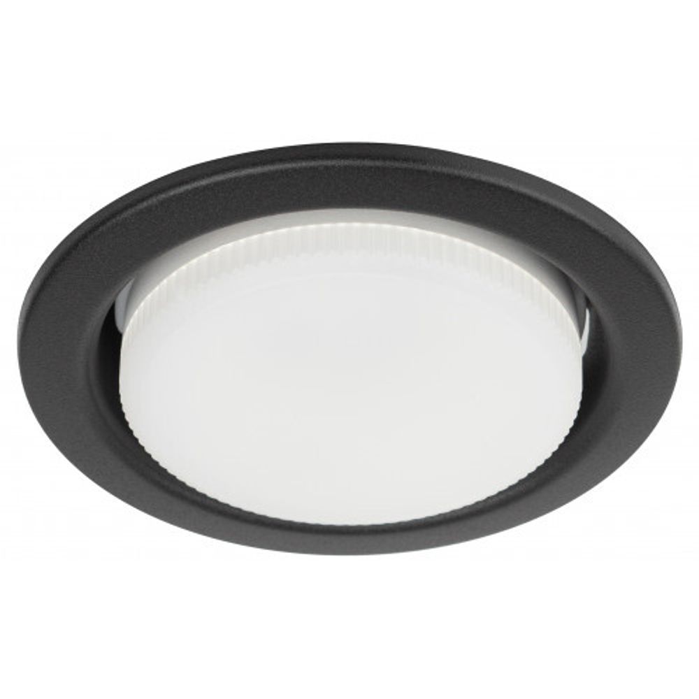 Встраиваемый светильник под лампу GX53 ЭРА KL35 SBK (к) черный матовый