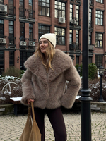 Шуба Slavic girl капучино