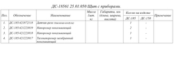 ДС-18561 25.01.050 Щит с приборами
