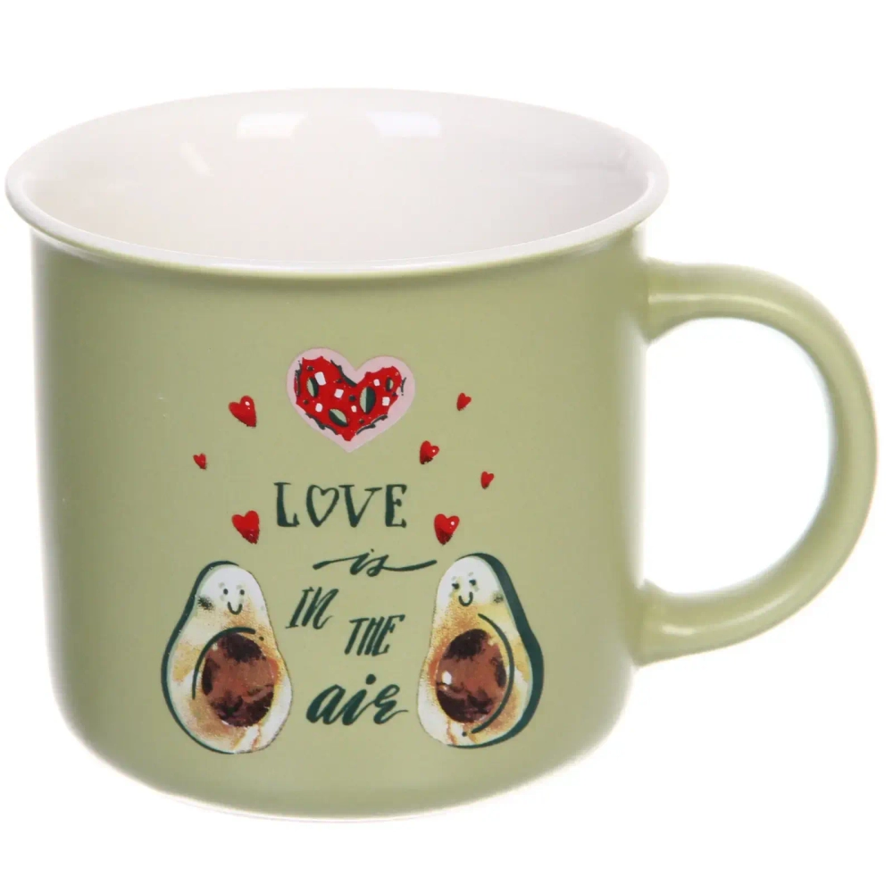 Кружка керамическая 390мл «Авокадо» в подарочной коробке