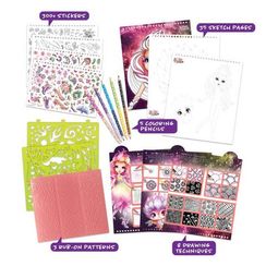 Набор для раскрашивания для девочек "Персиковый скетчбук" (Основная)