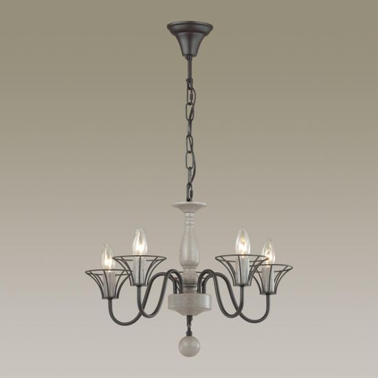 5295/5 LOFTI LN23 227 серый Люстра E14 5*60W 220V LAKE