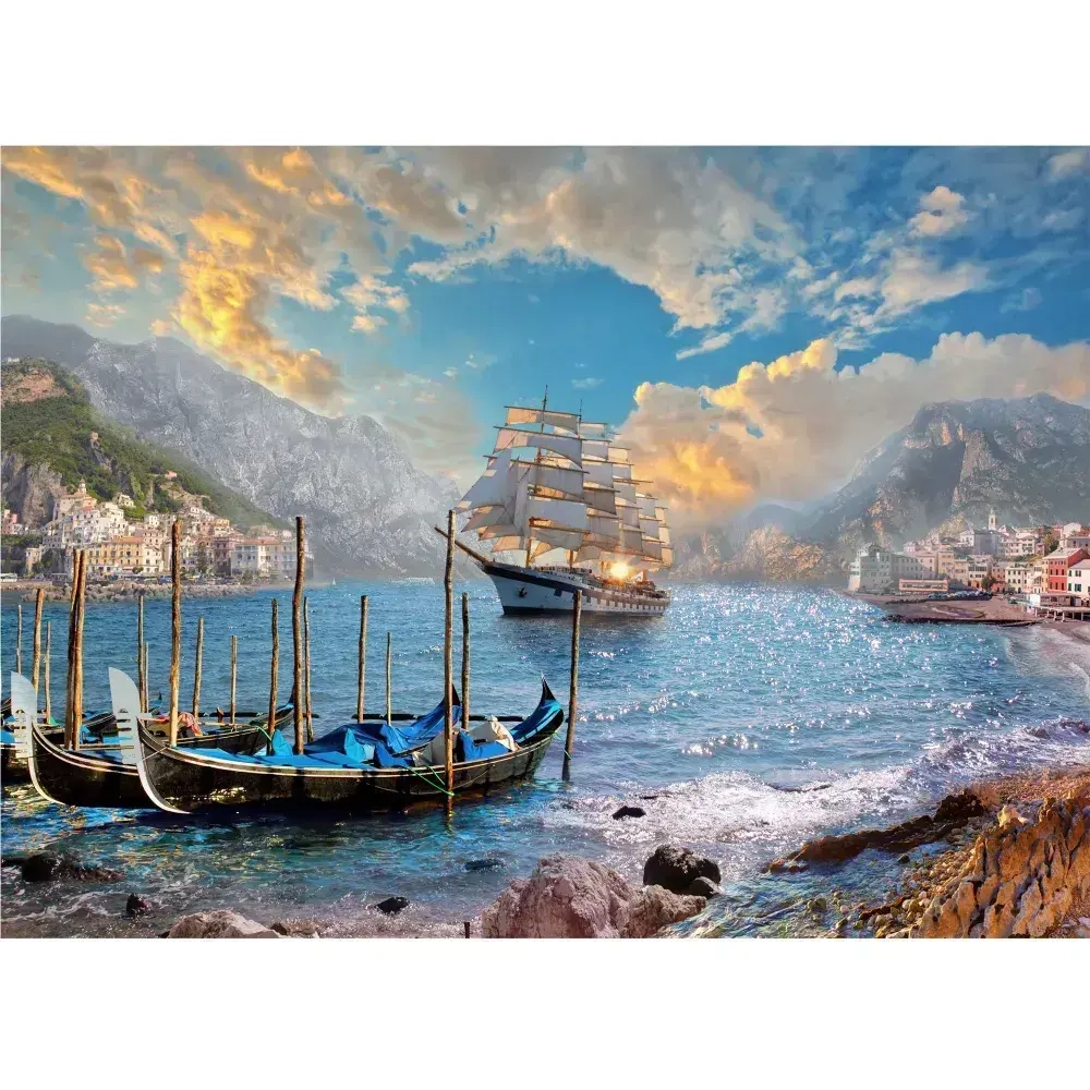 Фотообои 3D Корабль в спальню, в гостиную, на кухню 350х260