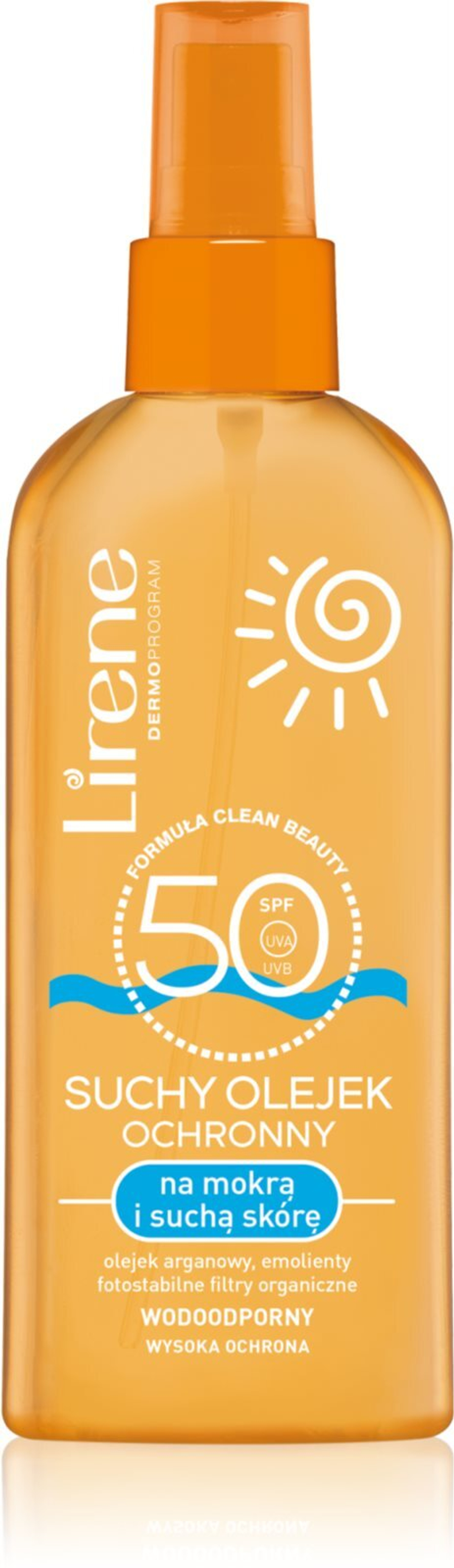 Lirene Sun - сухое масло для загара SPF 50 /   150  ml  / GTIN 5900717317826