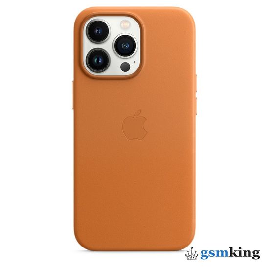 Apple Leather Case with MagSafe iPhone 13 Pro Golden Brown «Золотистая охра» MM193ZE/A