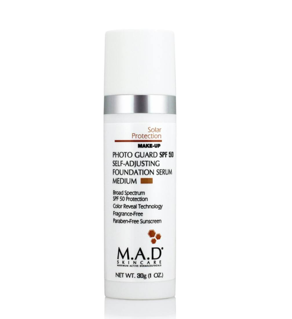 M.A.D Photo Guard SPF 50 Self Adjusting Foundation Serum Medium