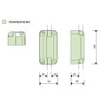 Держатели для бокового крепления ведра арт.226, пластик серый кварц, комплект 2 штуки