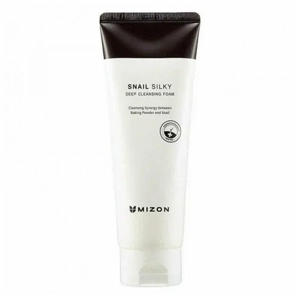 MIZON Глубокоочищающая пенка для умывания с муцином улитки- SNAIL SILKY DEEP CLEANSING FOAM , 150мл