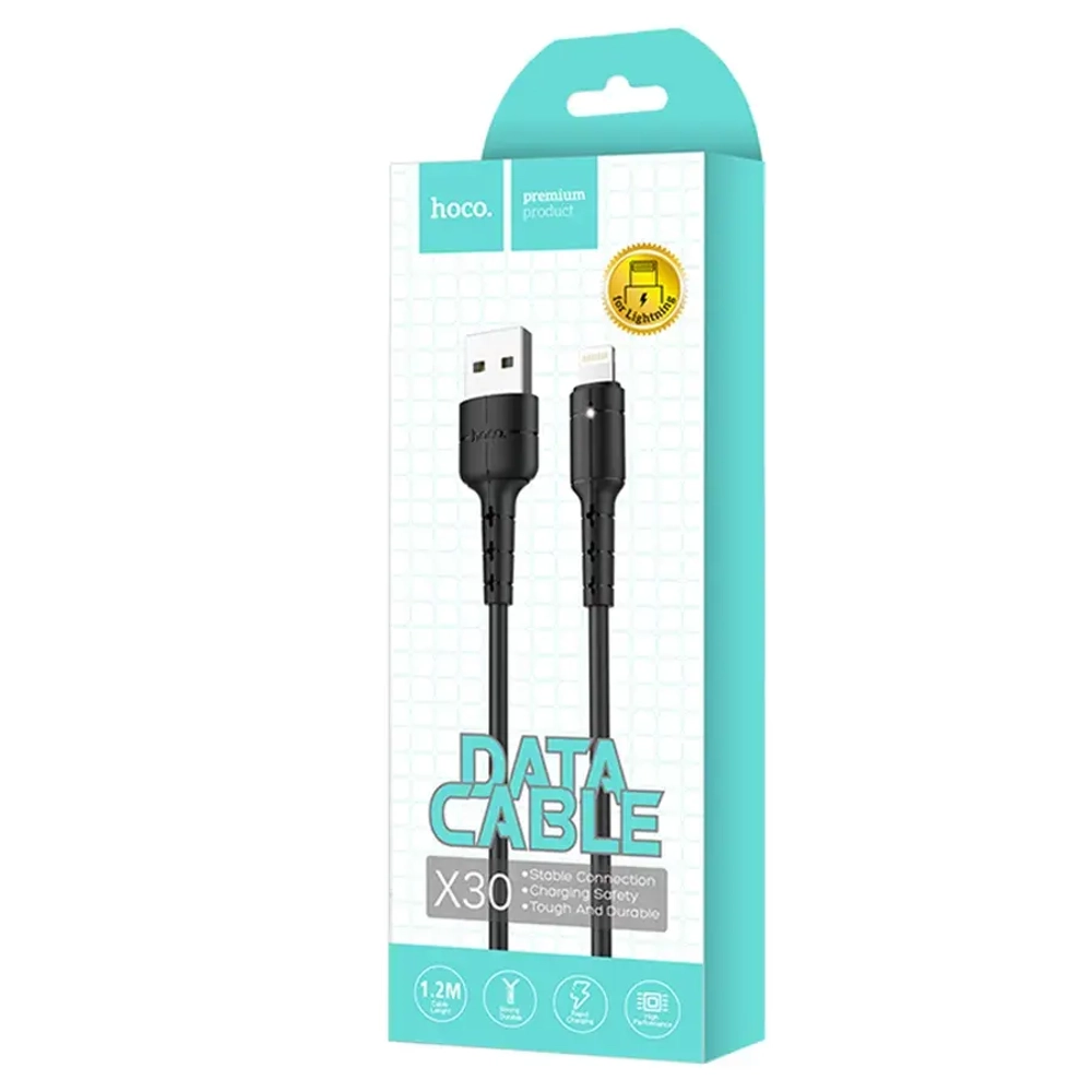 Кабель Hoco X30 (USB) на (Lightning) 120см (черный)
