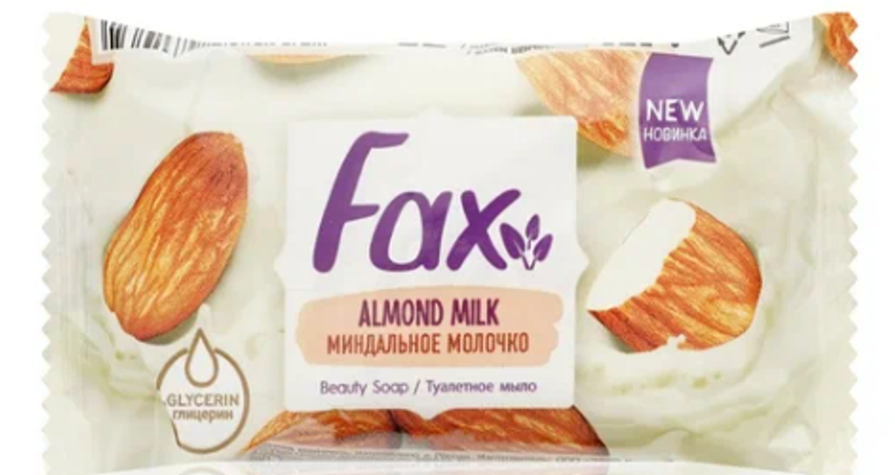 Fax Туалетн. мыло МИНДАЛ. МОЛОЧКО 75 гр *6*12